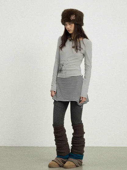 Black Love Striped Rock Dress