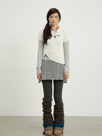 Black Love Striped Rock Dress