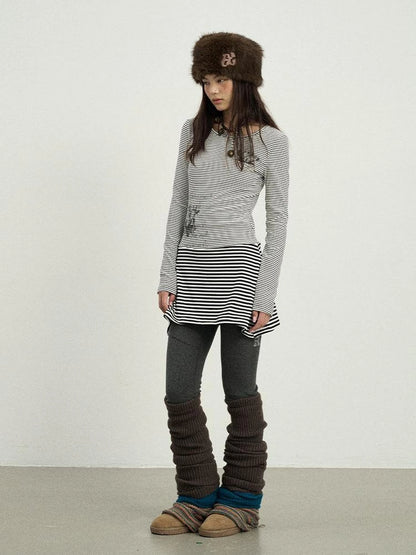 Black Love Striped Rock Dress