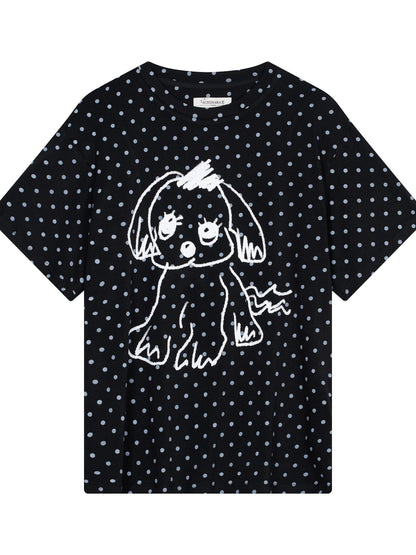 Toee Graphic Print Relaxed Fit Knit T Shirt