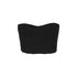 ALINNV STUDIO Ribbed Motorcycle Bandeau Top With Detailing