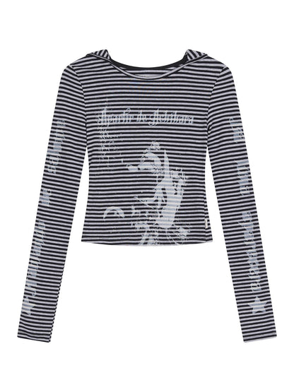 Achihara Salome Summer Tee With Moon Print