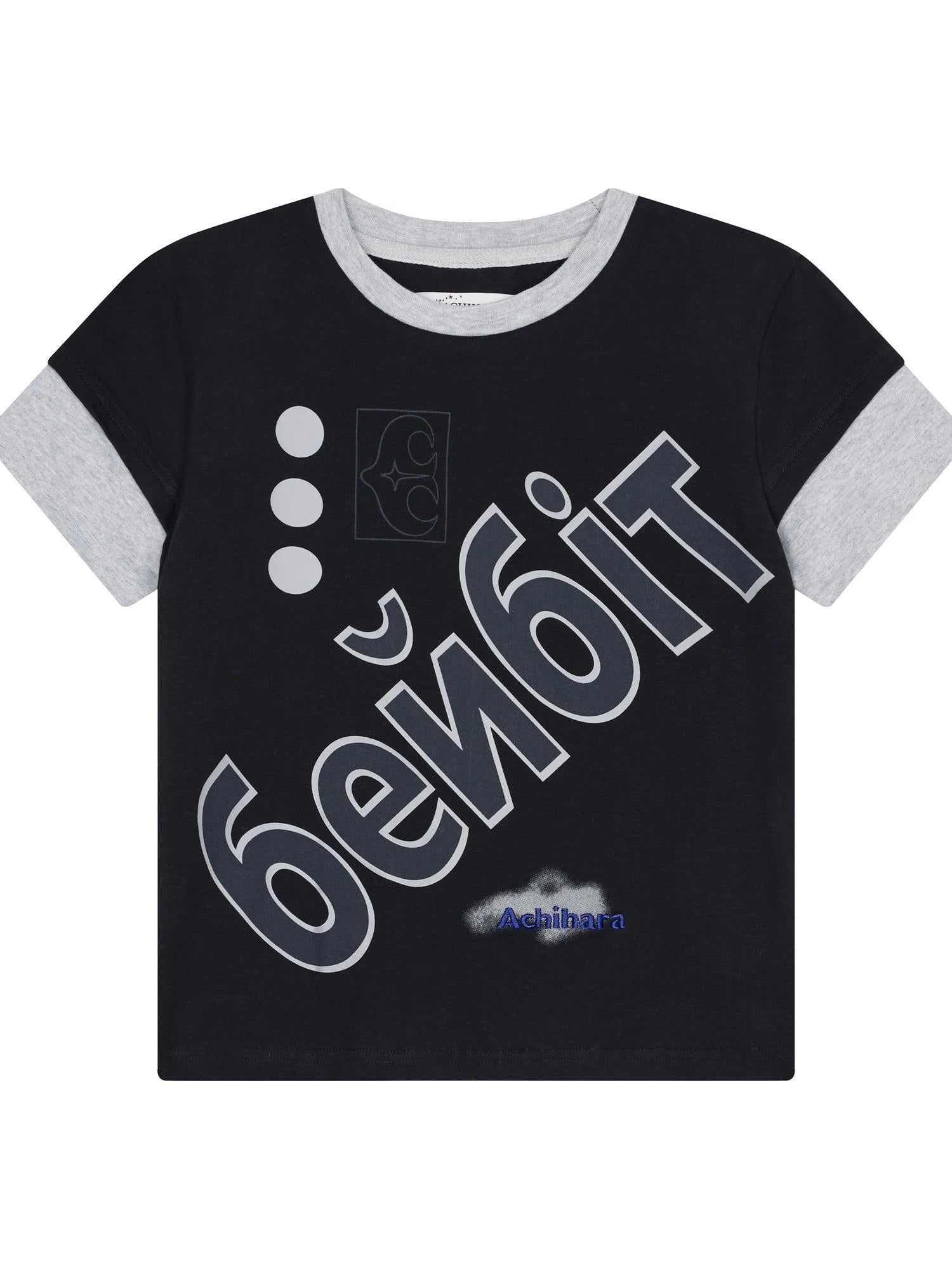 Gemini Cotton Tee With Kazakh Print