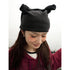 Achihara Twist Ear Knit Cap With Adjustable Cat Ears