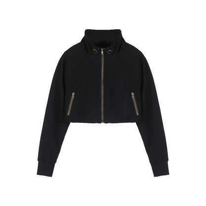Achihara Sheer Mesh Long Sleeve Crop Sun Jacket