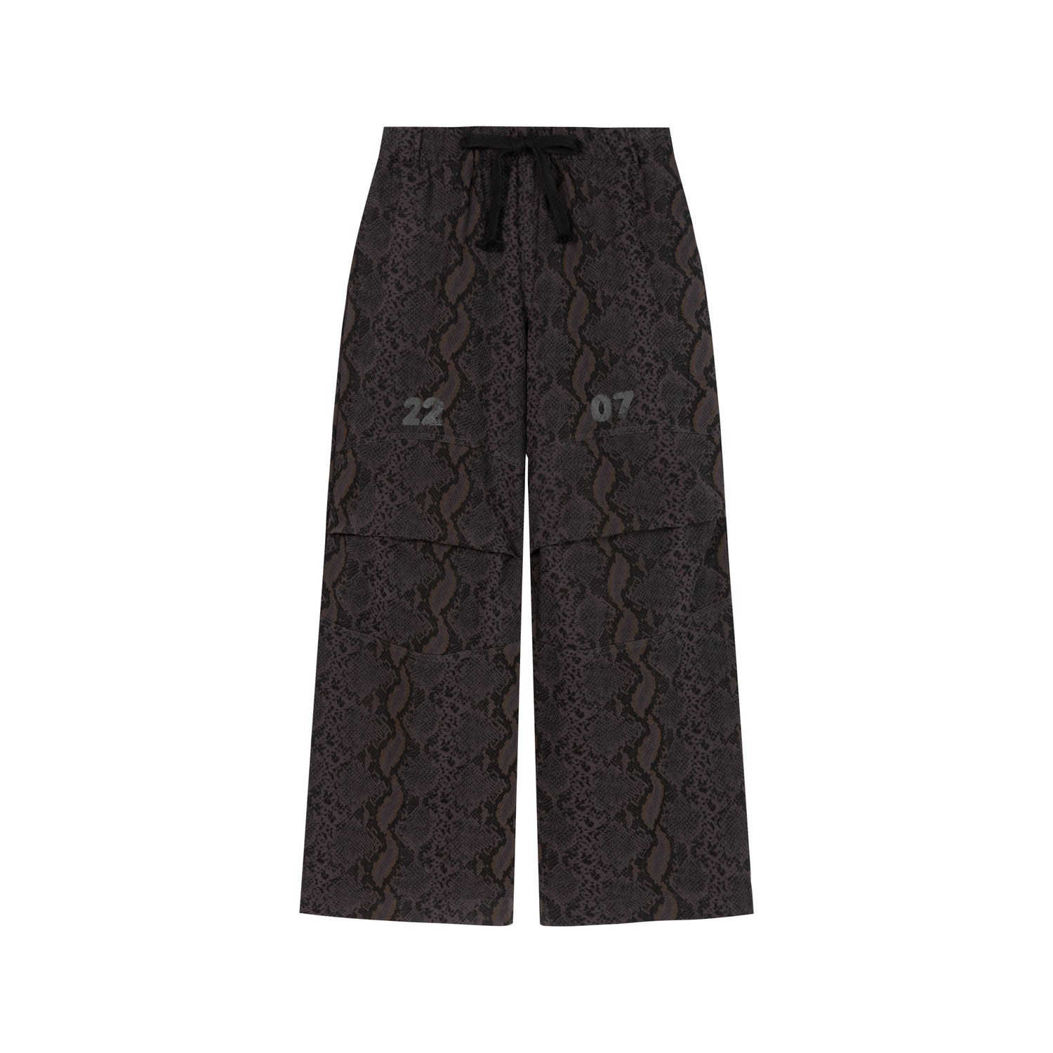 Update Achihara Snake Print Cargo Pants Wide Leg Drag Pants