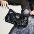 2th Desire Vintage Y2 K Black Brown Leather Shoulder Tote