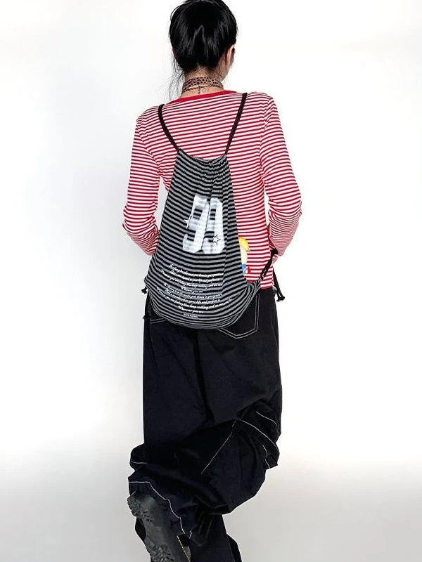 Black Straight Wide Leg Cargo Pants Women Casual Trousers