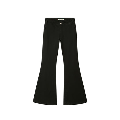 Black Stretch Flare Jeans