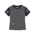 Achihara Fault Stripe Dot Print Tee Retro Vintage Style Cotton Blend
