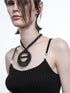 NN NORTH NODE Crescent Moon Beaded Knit Halter Set