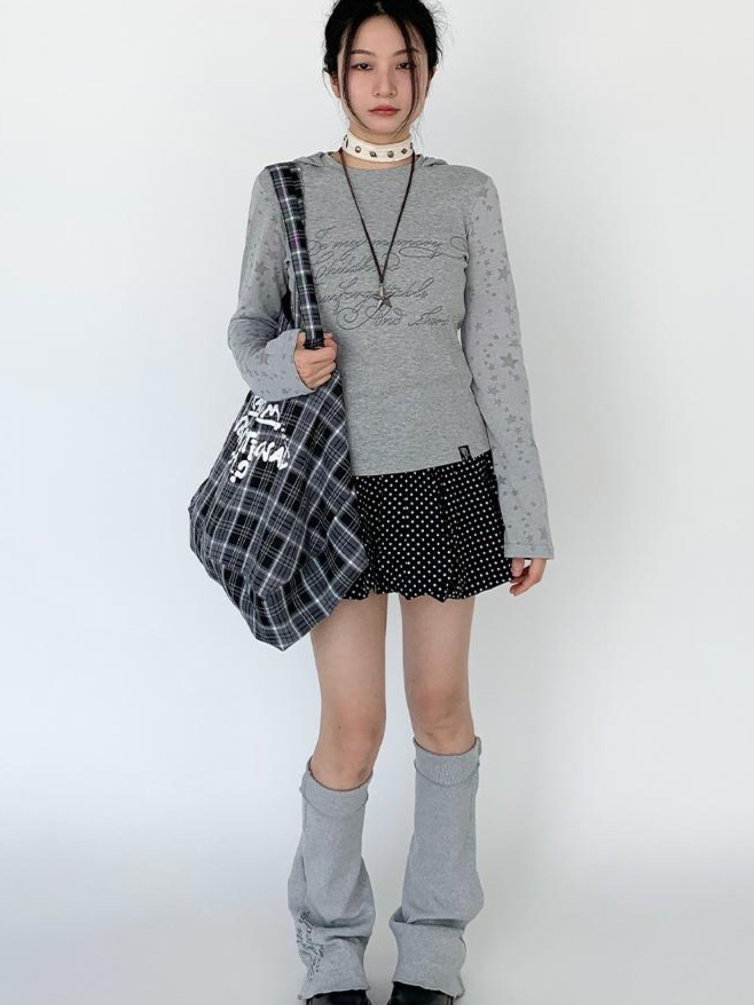 atrandom Black White Flared Ballet Skirt With Safety Shorts Dresses