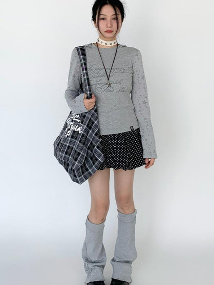 atrandom Black White Flared Ballet Skirt With Safety Shorts Dresses
