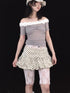 Ttsunami Black Yellow Polka Dot Ruffle Ballet Mini Dress