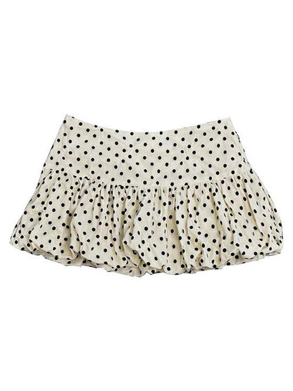 Ttsunami Black Yellow Polka Dot Ruffle Ballet Mini Dress