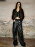 UpdateNN NORTH NODE Astro Suede Knit Pullover With Lace Up Detail