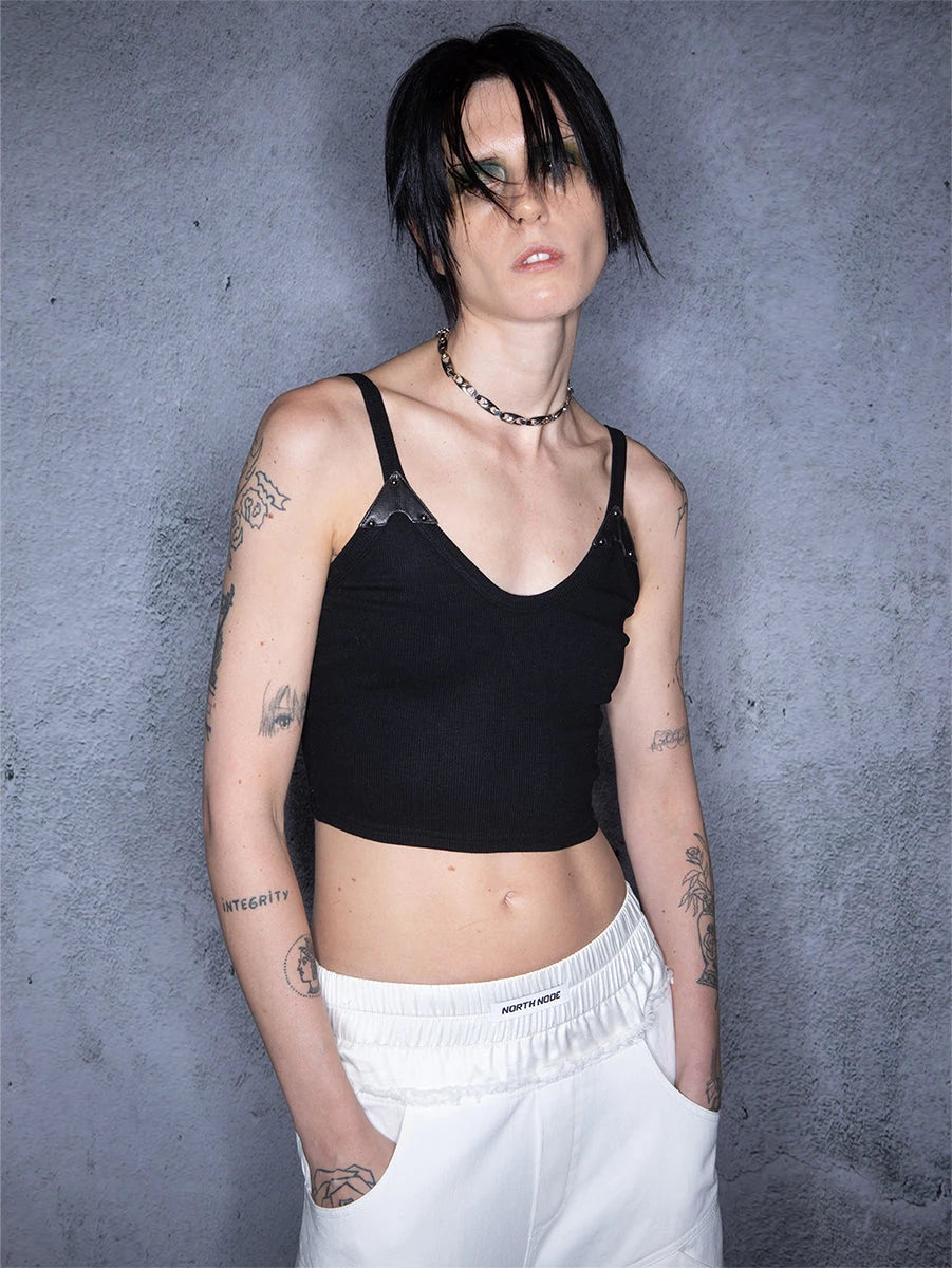 Ember Glow Dawn Multi Color Patchwork Slip Top