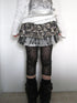 ang project Millennial Lace Star Print Stretch Capri Leggings