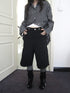 ang project Retro High Waisted Cargo Capri Pants With Oversized Pockets