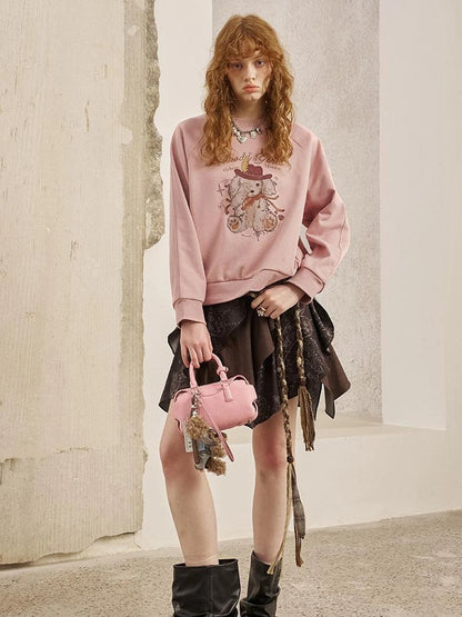 Blindfold Pup Canele Sweatshirt