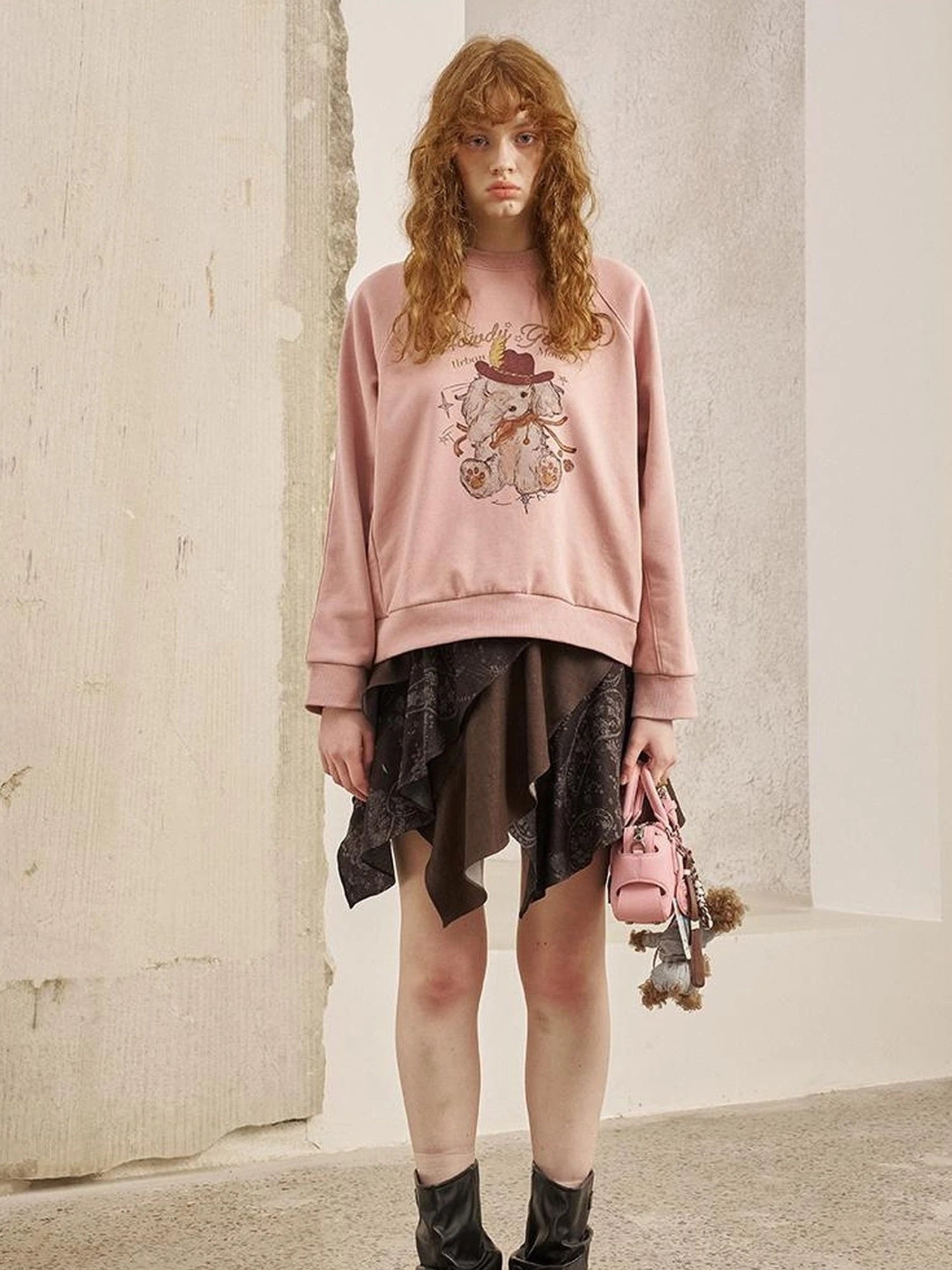 Blindfold Pup Canele Sweatshirt