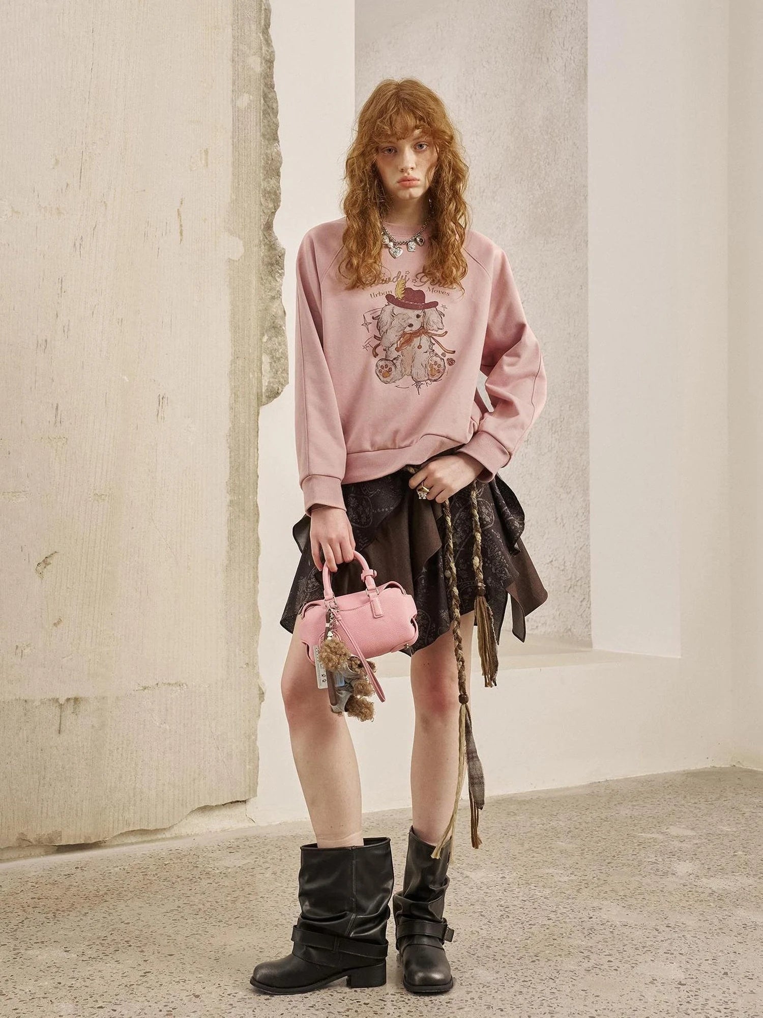 Blindfold Pup Canele Sweatshirt