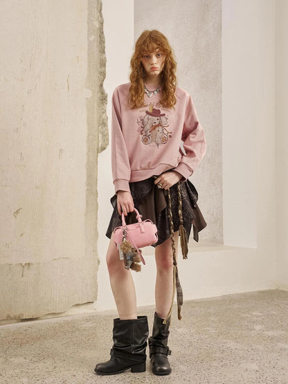 Blindfold Pup Canele Sweatshirt