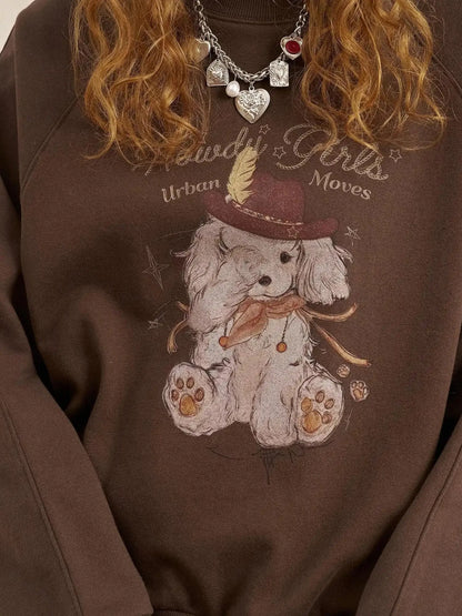 Blindfold Pup Canele Sweatshirt