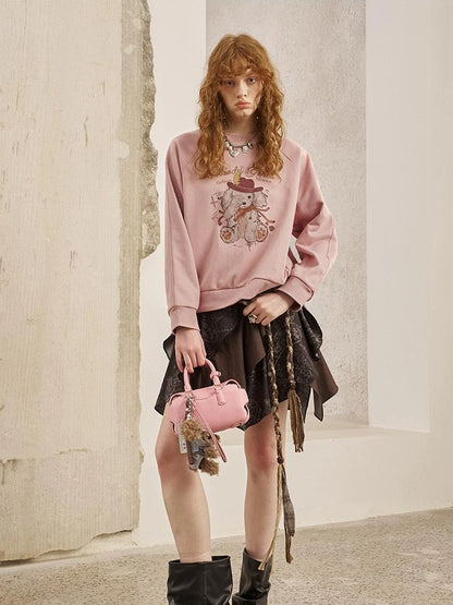 Blindfold Pup Canele Sweatshirt