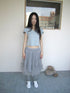 Updateang project V-Neck Crop Top With Small Wing Sleeves