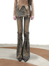 UpdateNN NORTH NODE Dirty Wash Tied Hem Flared Denim Culottes