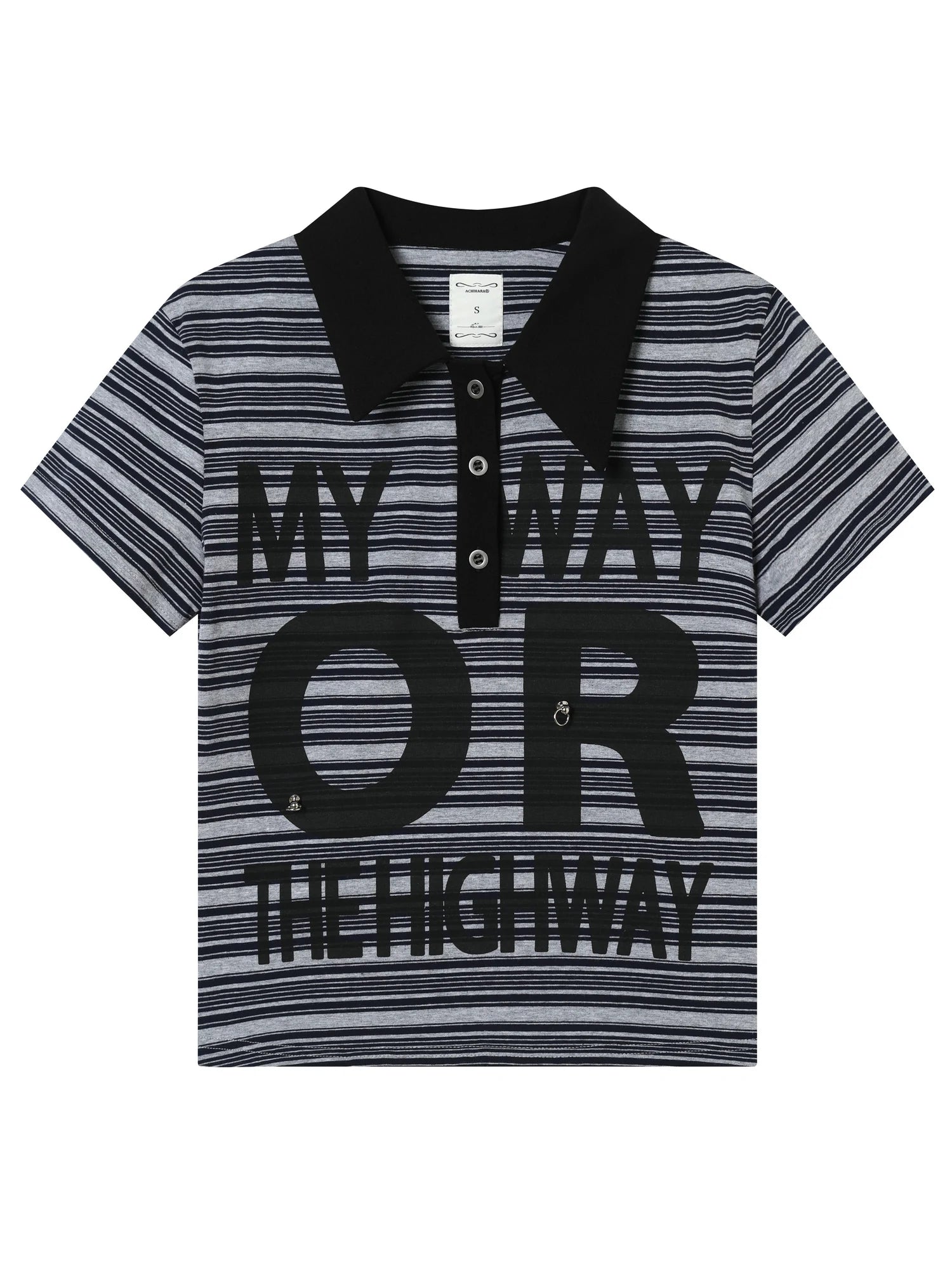Rebel Stripe Polo My Way Or The Highway