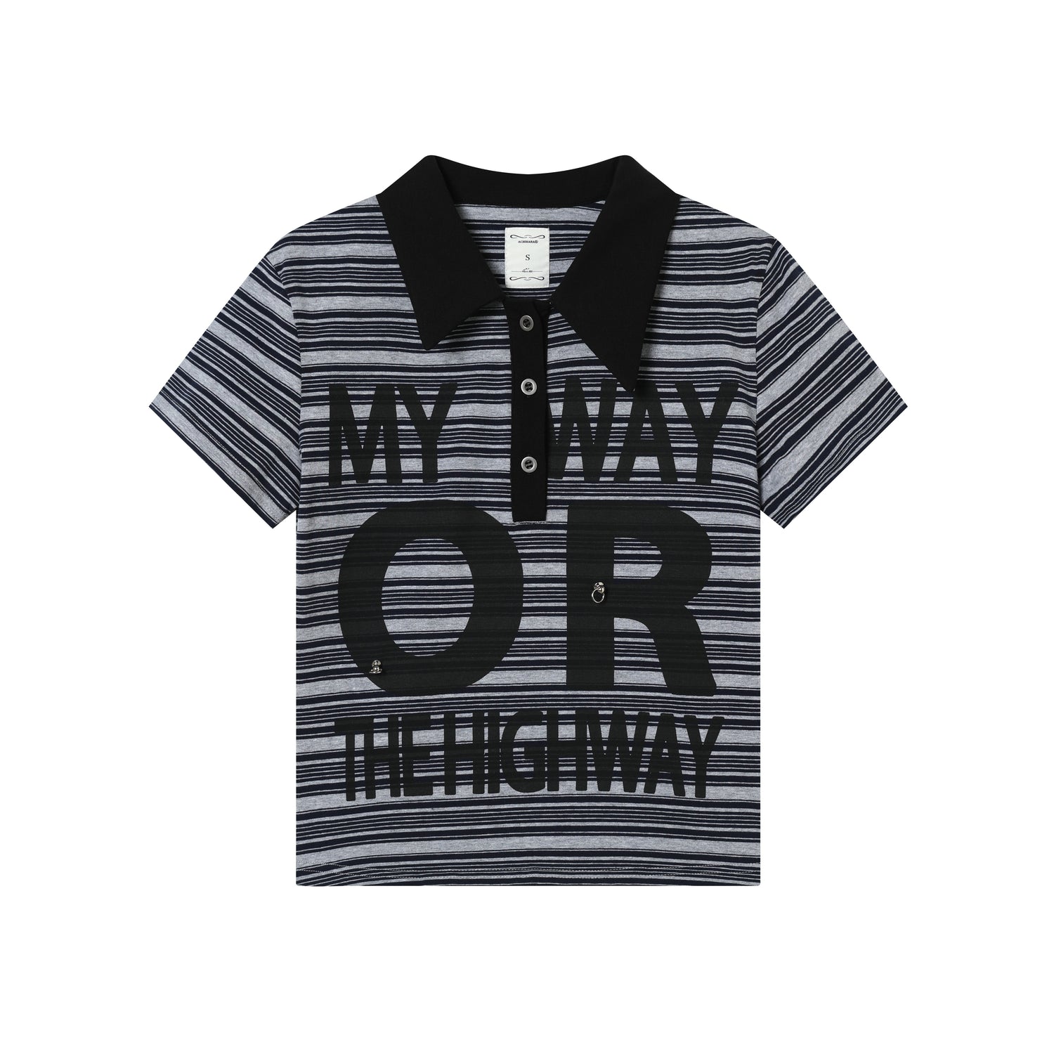 Achihara Rebel Stripe Polo My Way Or The Highway
