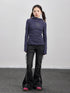 Achihara Hooded Star Print Thermal Long Sleeve T Shirt