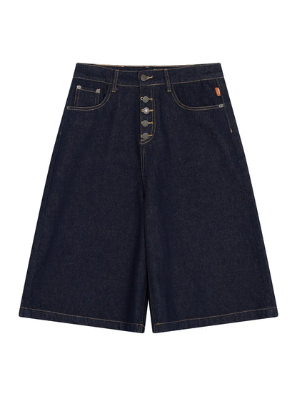 Street Inspired Cropped Wide Leg Jeans