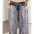 2th Desire Handwoven Linen Bohemian Beaded Stone Rope Belt