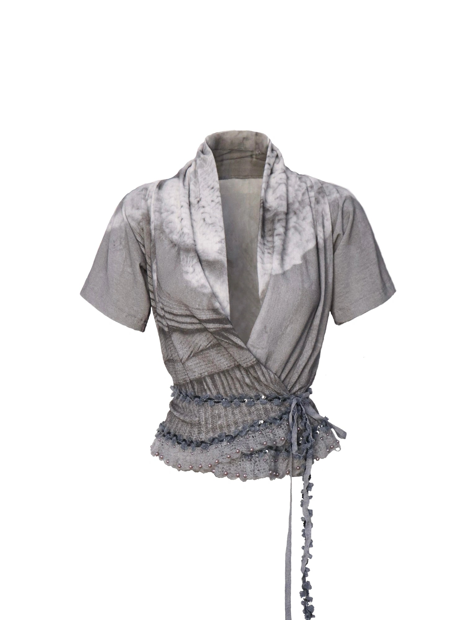 Detachable Faux Fur Collar Knit Cardigan