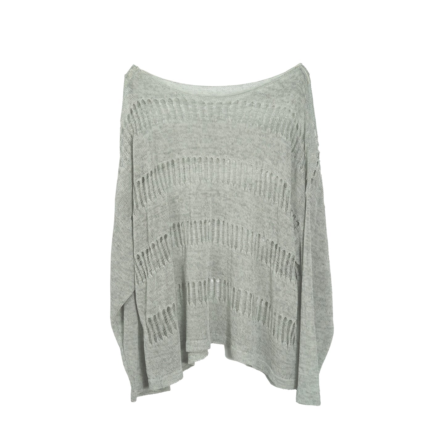 Update Cest Nous Sea Witch Linen Knit Top With Hollow Cut