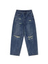 Achihara Carbon Jeans 2025 New Wide Leg Distressed Stacked Denim Pants