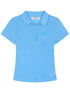 Achihara Glassine Polo Tee Slim Fit Breathable Short Sleeve Top