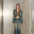UpdateNN NORTH NODE Denim Jacket Skirt Set In Earth Tones