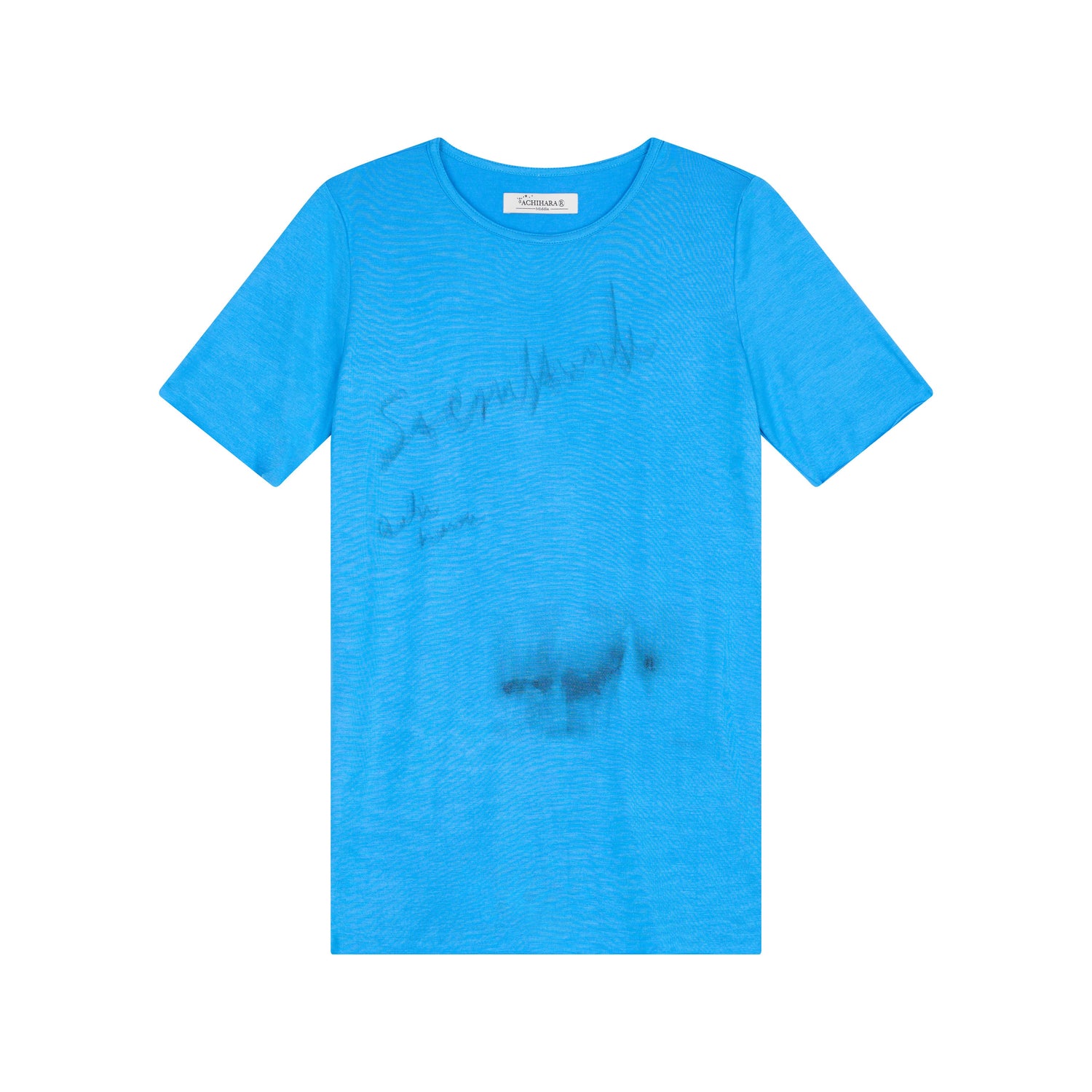 Achihara Jelly T Shirt 2025 Summer Slim Fit Women Top With Aurora Print