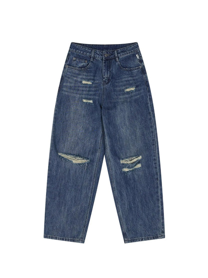 Carbon Jeans 2025 New Wide Leg Distressed Stacked Denim Pants