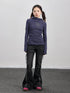 Achihara Hooded Star Print Thermal Long Sleeve T Shirt