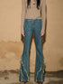 UpdateNN NORTH NODE Original Design Flared Denim With Fringe Hem