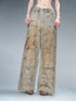 NN NORTH NODE Distressed Wide Leg Denim Pants