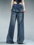 NN NORTH NODE Denim Culottes With Wide Leg And Pleated Detail