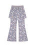 Achihara Blueberry Ice Camouflage Flare Palazzo Pants