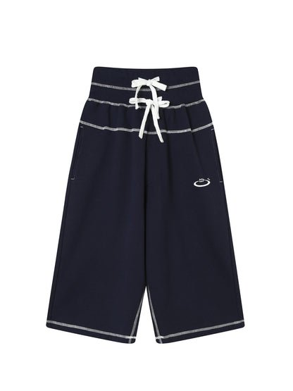 Achihara Frozen Blueberry Multi Layer Drawstring Joggers