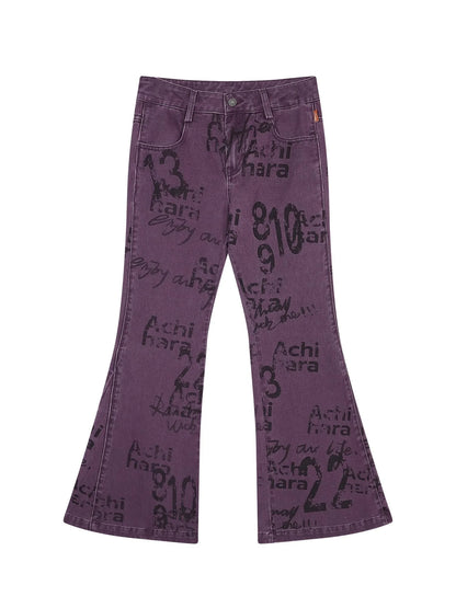 Blueberry Flare Denim Pants